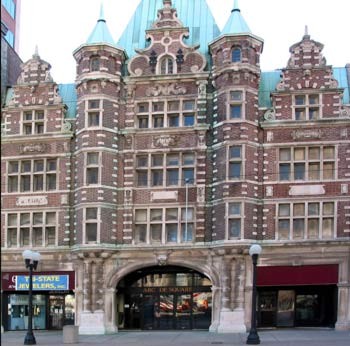 The Dayton Arcade was built in 1902 and is listed on the National Register of Historic Places.