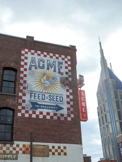 Part of wall of Acme Feed & Seed