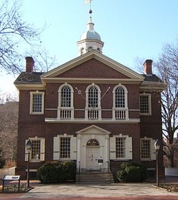 Carpenter's Hall was built between 1770 and 1774 and was the location of the First Continental Congress