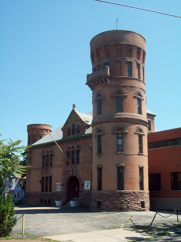 The Niagara Falls Armory was built in 1895.