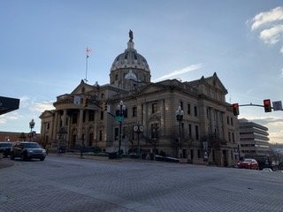 The exterior of the courthouse shows its Italian Renaissance design inspired by the architect who traveled to Europe instead of getting formal schooling.