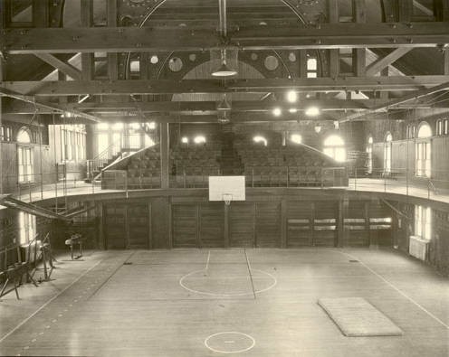 Basketball arena in 1894. 