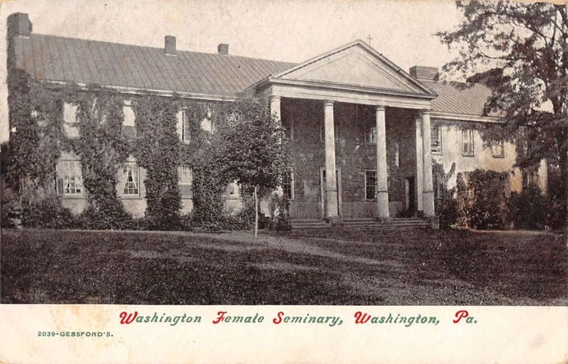 Pictured is a postcard dating back to when the Female Seminary was open between the years of 1836 to 1948.