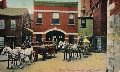 The Washington Borough Fire Department in 1909.