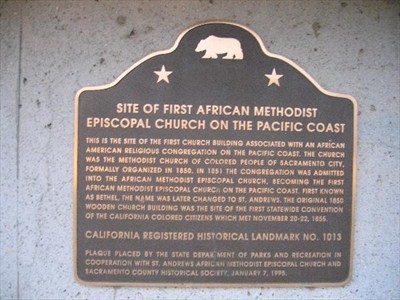 This plaque on the wall of the freeway shows the location of the former church and serves as a reminder of the decisions that went into the construction of urban highways and interstates.