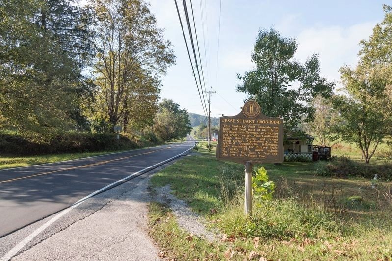 Jesse Stuart Historical Marker (Full View)