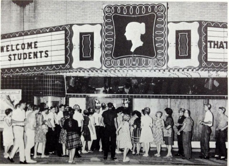 There was always a long line at the Cameo. 