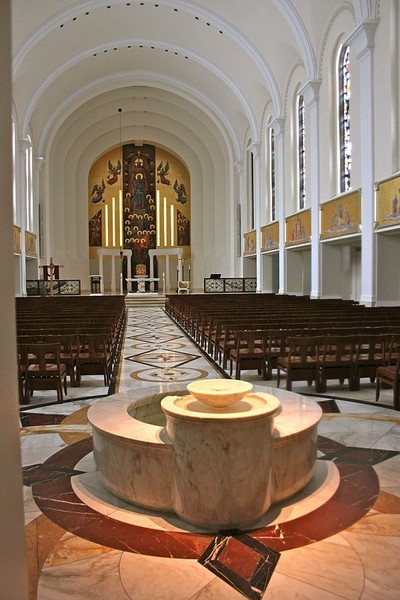 Inside View of Loyola University's Madonna Della Strada Chapel