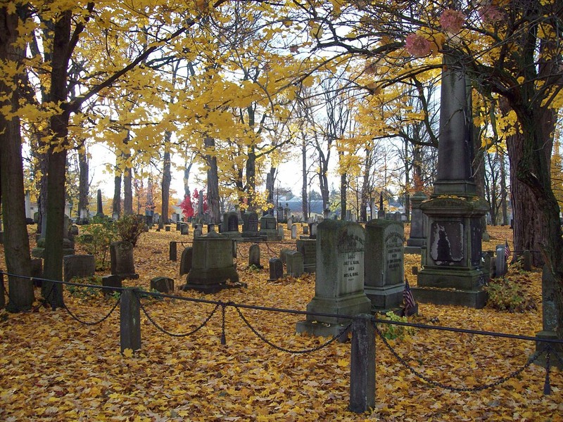 The cemetery contains 8,000 graves.