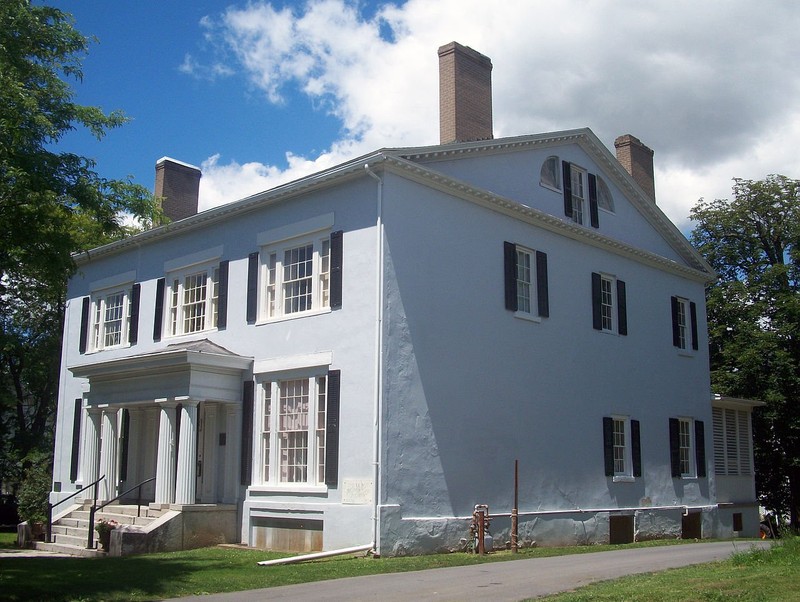 The Le Roy House was originally a land office but then expanded to its current size by Jacob Le Roy in 1823.
