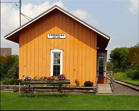 The Curriers Station marks the end of the excursion route. There, passengers can get a close up look at the locomotive.