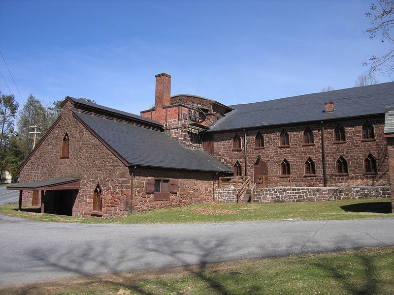 Contained within this complex are the furnace, charging room, visitor's center, and casting house.  