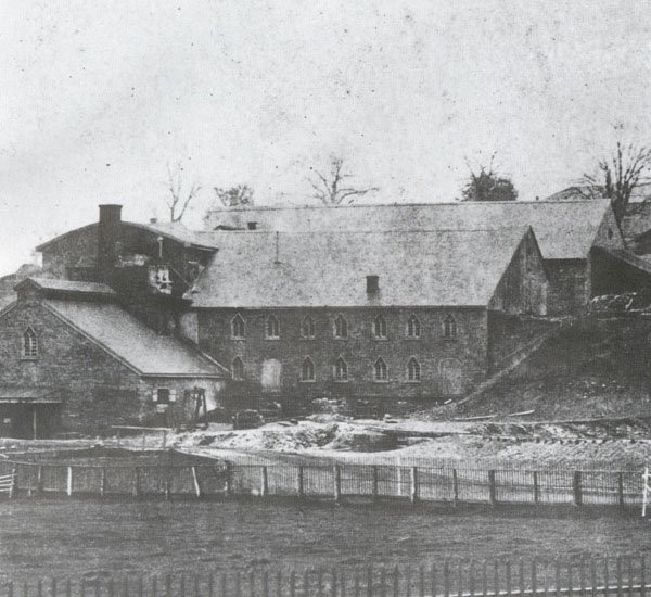 The Cornwall Iron Furnace as it looked c. 1865.  