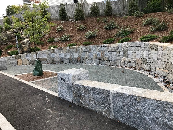 Proctor's Ledge Memorial, dedicated on the 325th anniversary of the hangings