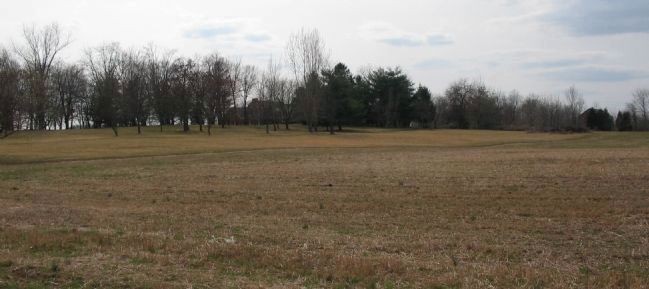 Area where Confederate forces positioned on the north side of Richwood Hall.