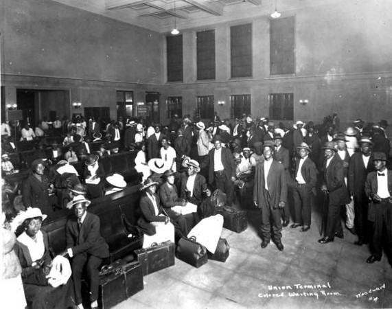 The Black waiting room in 1921.