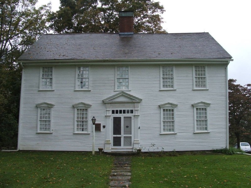 The Governor Jonathan Trumbull House was built around 1735 and is a National Historic Landmark.