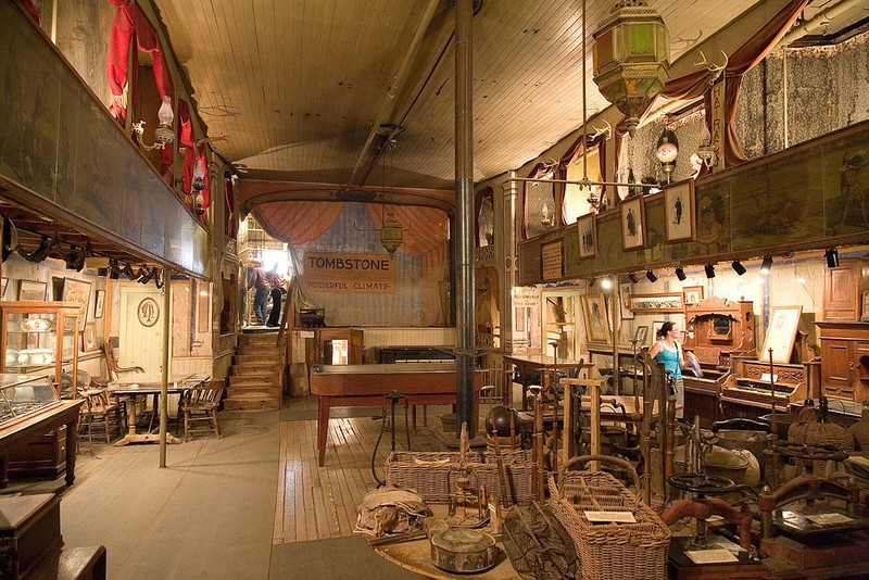 Interior of the Bird Cage Theatre
