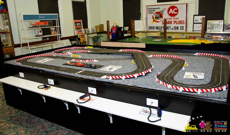 One of the slot car models on display within the museum. 