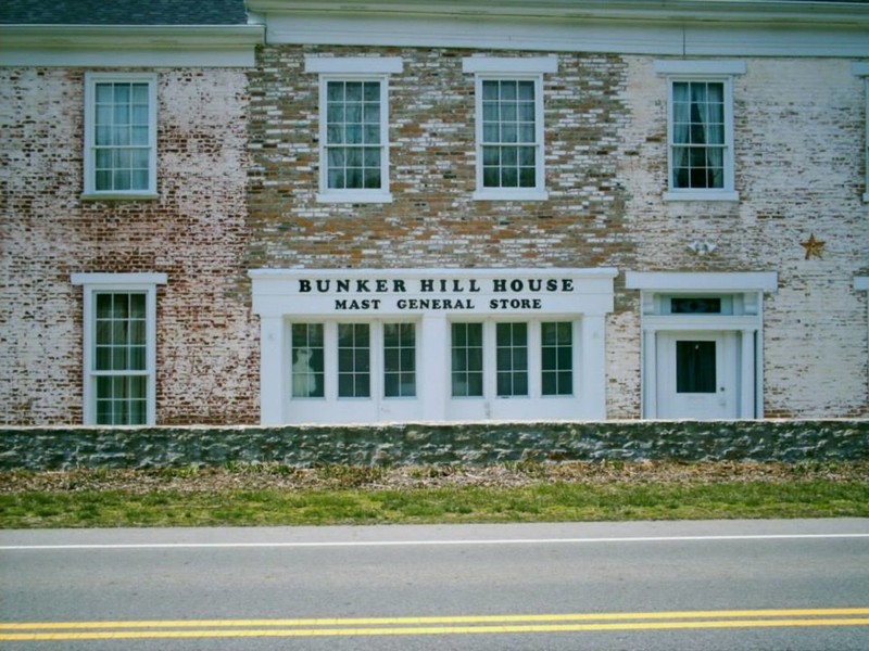 The Mast General Store was established to attract the growing population in this area. 