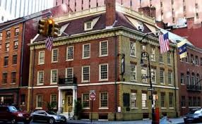 Fraunces Tavern offers a restaurant, tavern, and museum. The building is listed on the National Register of Historic Places.