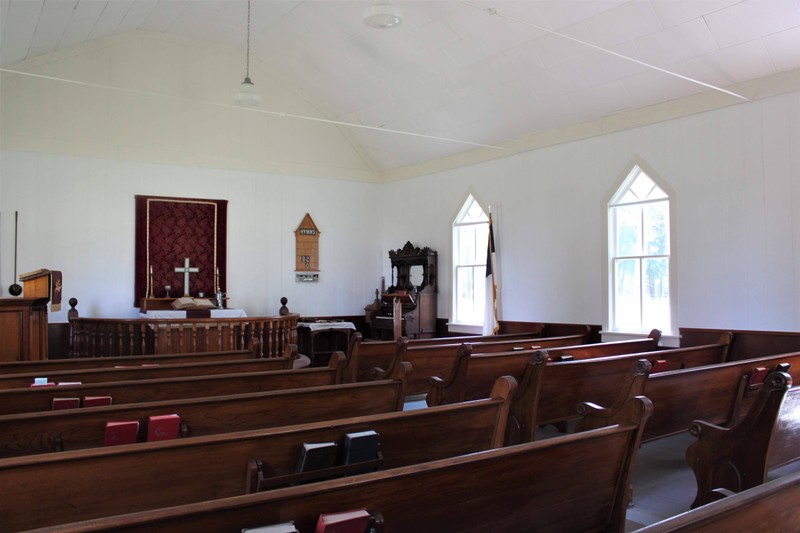 Ebenezer Lutheran Church interior.