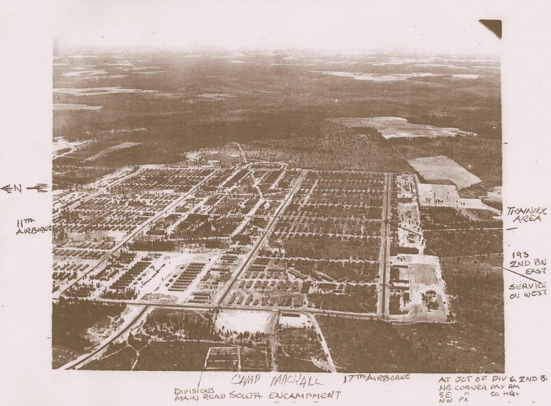 Camp Mackall during WW2.