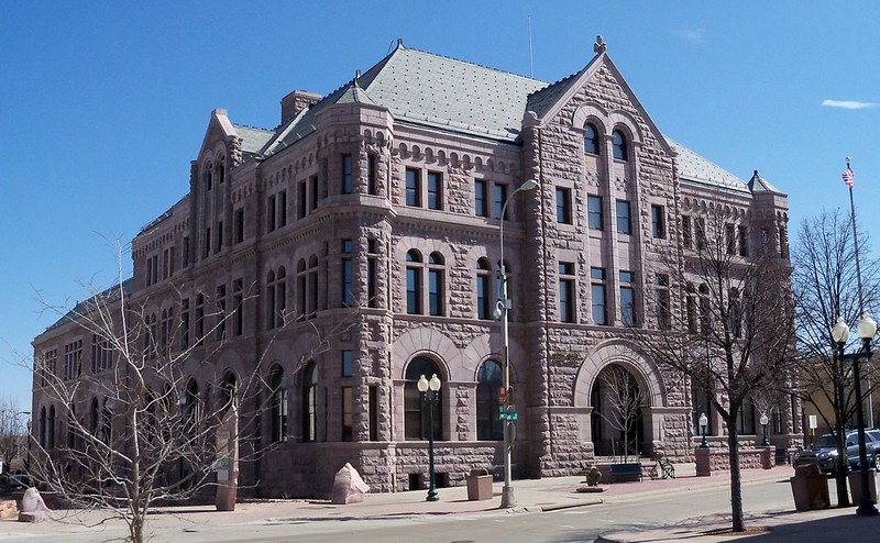 Built in 1895, the United States Courthouse is a fine example of Romanesque architecture.