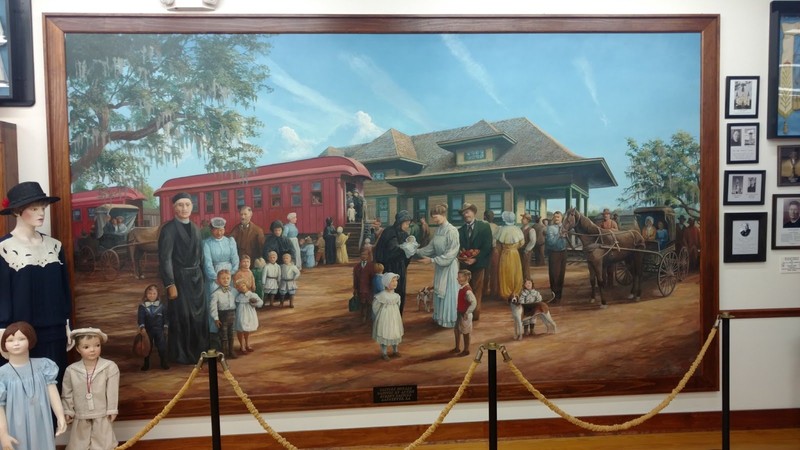 A picture located inside the Orphan Train Museum.