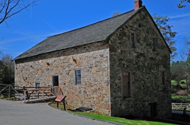 The banked Mill at Anselma is still a fully operational, water-powered grist mill.