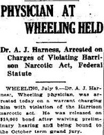 Article from the Mt. Sterling Advocate on Harness's arrest. 