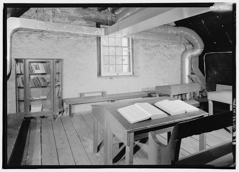 The second floor schoolroom.  