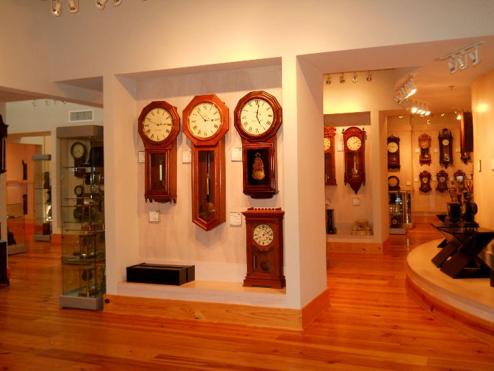 Some of the clocks on display in the museum