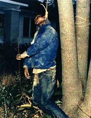 Michael Donald's body hanging from the tree at this location.