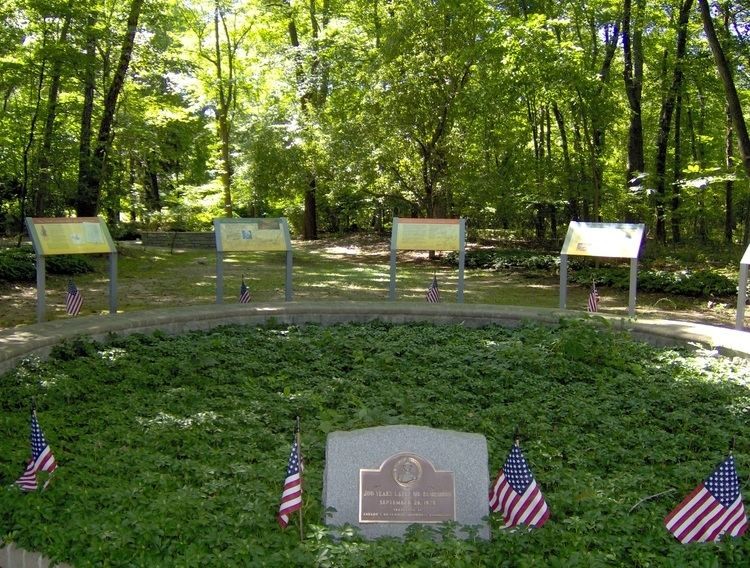 The burial ground and memorial site of six American Soldiers who were killed in the Baylor Massacre.