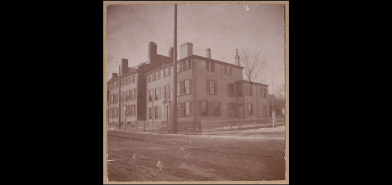 Isaac Hall House, taken between 1895-1905 (image from Boston Public Library)