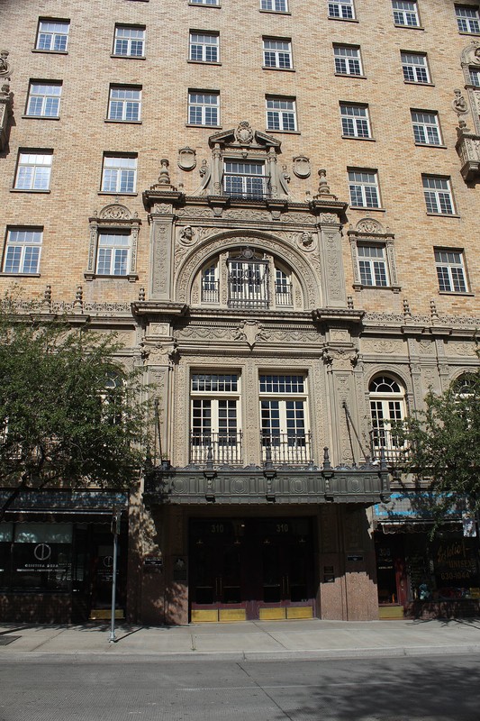 The main entrance of the hotel.