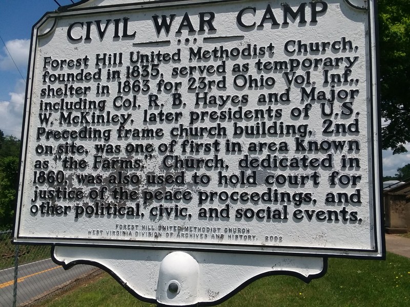 This Historical Marker is located in front of the Forest Hill United Methodist Church and was dedicated in 2002