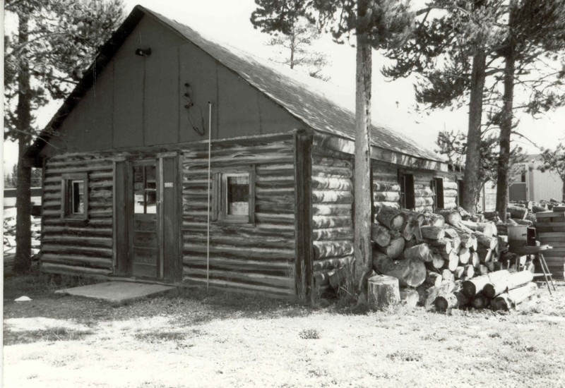 The Log Chapel in its original setting.