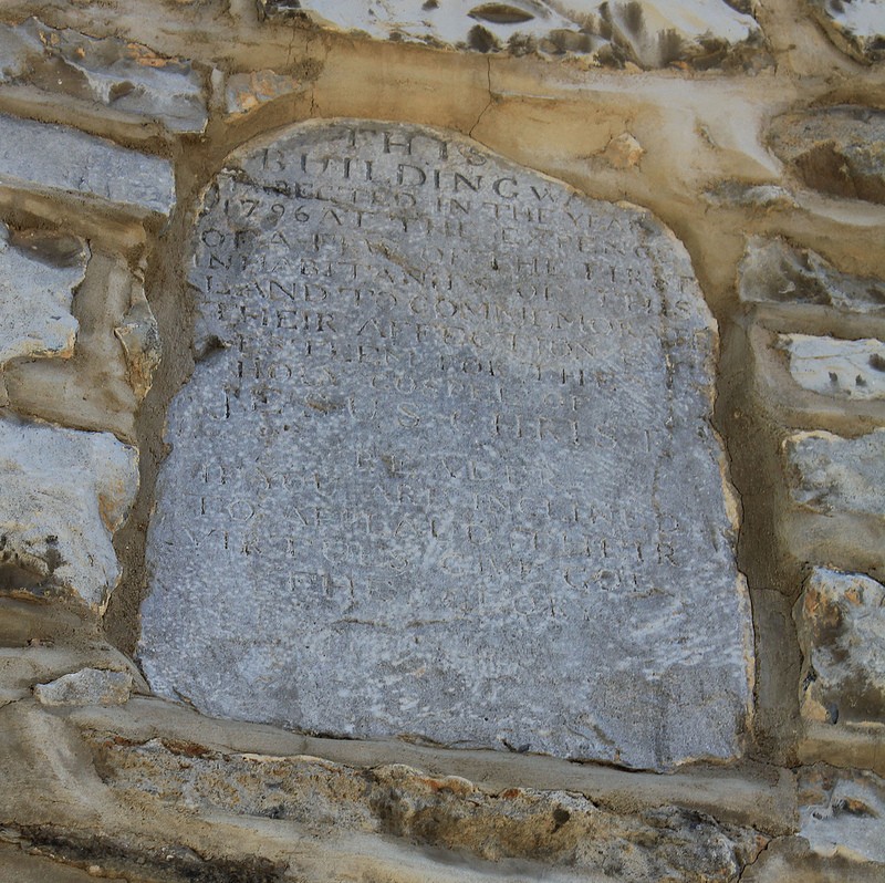 Inscribed stone above the front door at Old Stone