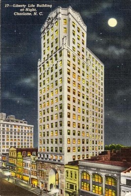 This picture shows how the building looked shortly after it was acquired by Liberty Life in 1942