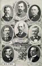 Photos of the members of the WV State Board of Agriculture in 1907. Zinn is featured in the bottom left corner. 

Photo courtesy of West Virginia History on View. 