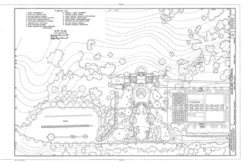 The Woodlawn Plantation Layout