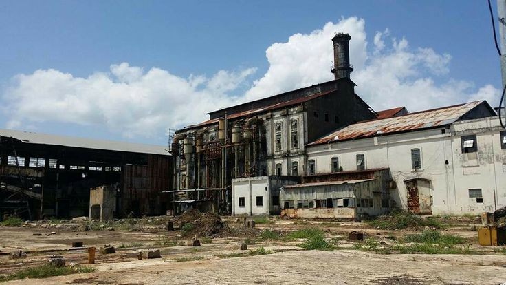 How the abandoned Aguirre Sugar Refinery looks today.
