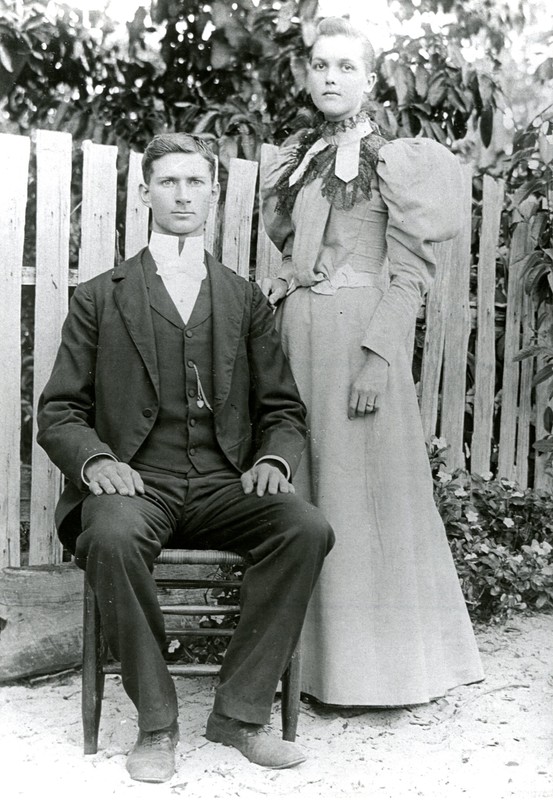 Charles Breckinridge and Mattie McMullen, Largo, Florida, circa 1900. 