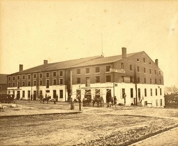 Image of Libby Prison while it was standing in Richmond, Virginia