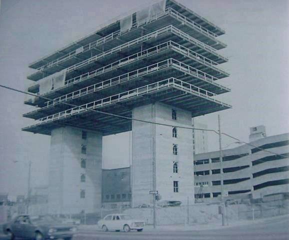 Prefab Floors installed, 1975.
Photos taken from the Huntington Quarterly issue 10.