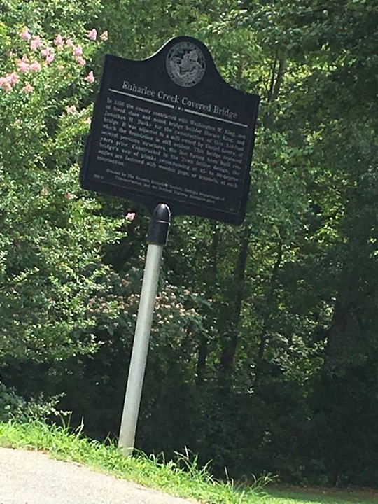 Sign sharing the history of the Euharlee Covered Bridge

Picture by Kaylin Nelson 