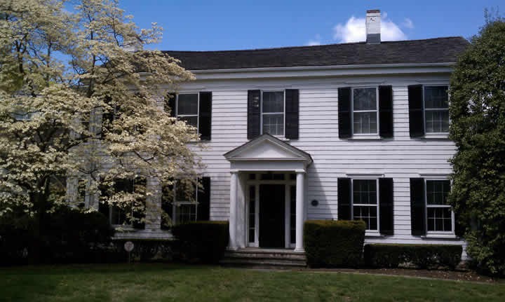 The Town House serves as the headquarters for the New Canaan Historical Society.