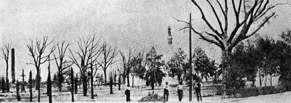 Hemming Park after the Great Fire